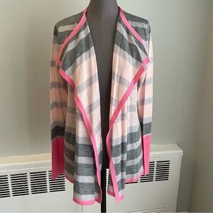 Clements Ribeiro Portobello floral and striped draped front cardigan